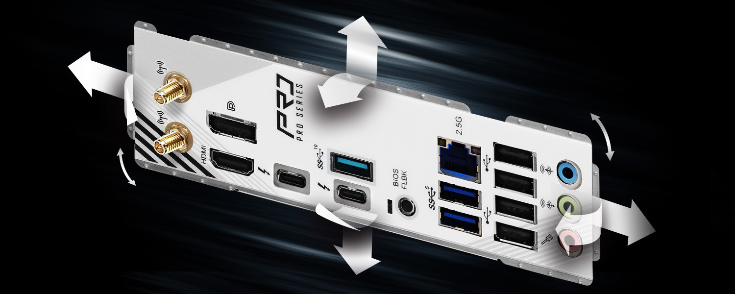 Flexible Integrated I/O Shield